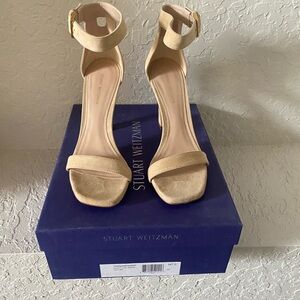 Stuart Weitzman 100 Square Nudist sandal